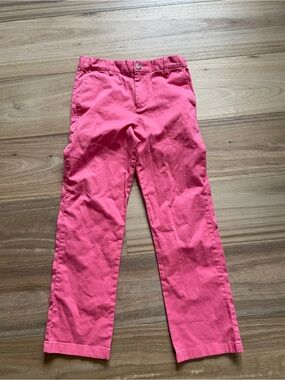 Vineyard Vines Girls Bright Pink Straight-Leg Pants